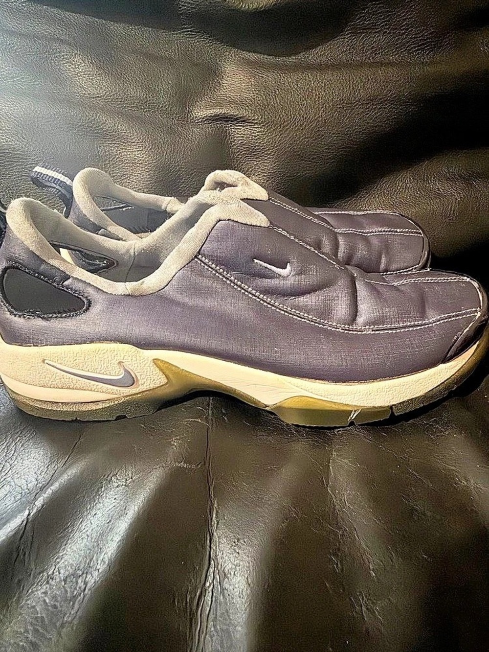 Nike Air Moc Slip-On Sneakers Blue & White US 7